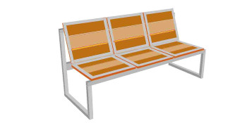Heated benches for parks, transport  stops, playgrounds 
